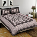 Elephant Block King Size 100% Cotton Bedsheets