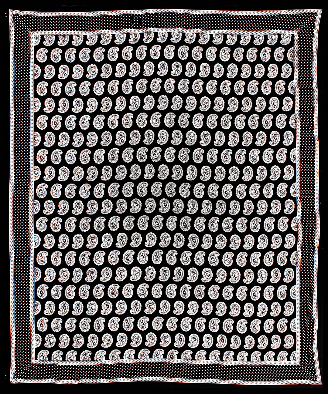 Black & White King Size 100% Cotton Bedsheets
