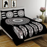 Black & White King Size 100% Cotton Bedsheets