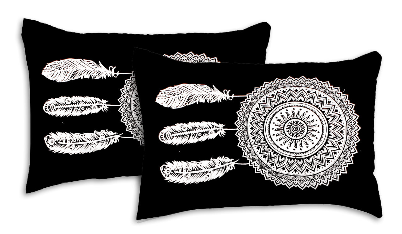 Black & White King Size 100% Cotton Bedsheets