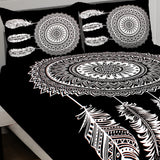 Black & White King Size 100% Cotton Bedsheets