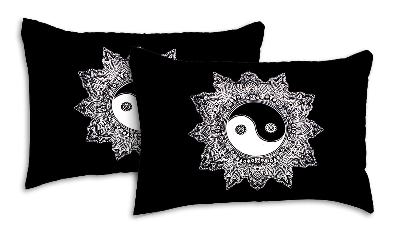 Black & White King Size 100% Cotton Bedsheets
