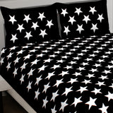 Black & White King Size 100% Cotton Bedsheets