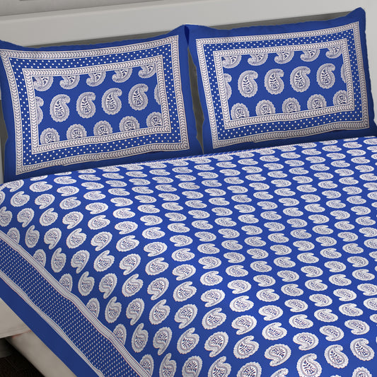 Shower Of Paisley King Size 100% Cotton Bedsheets