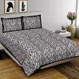 Black & White King Size 100% Cotton Bedsheets