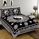 Black & White King Size 100% Cotton Bedsheets