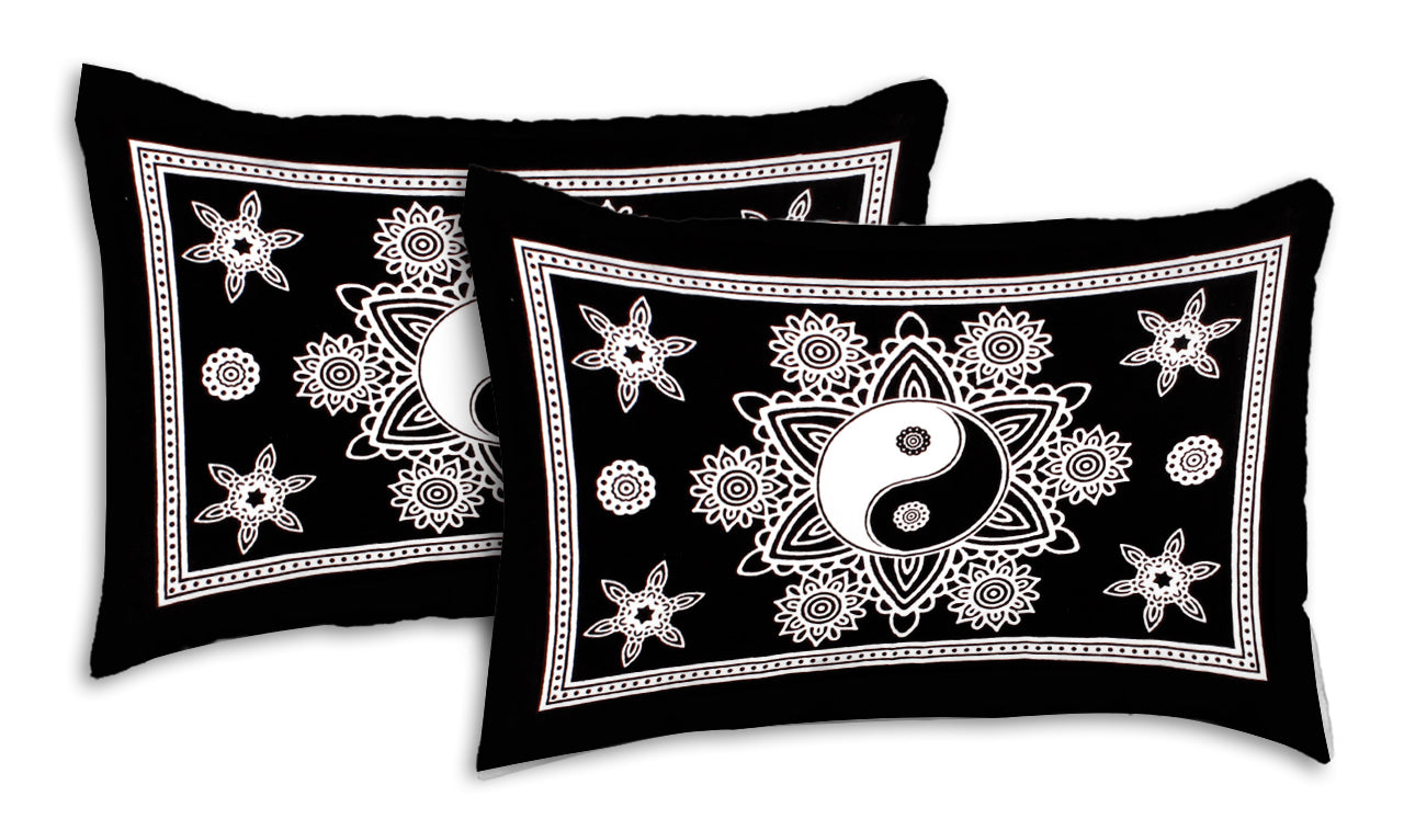 Black & White King Size 100% Cotton Bedsheets