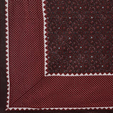 Ajrakh Redefined Maroon King Size 100% Cotton Bedsheets