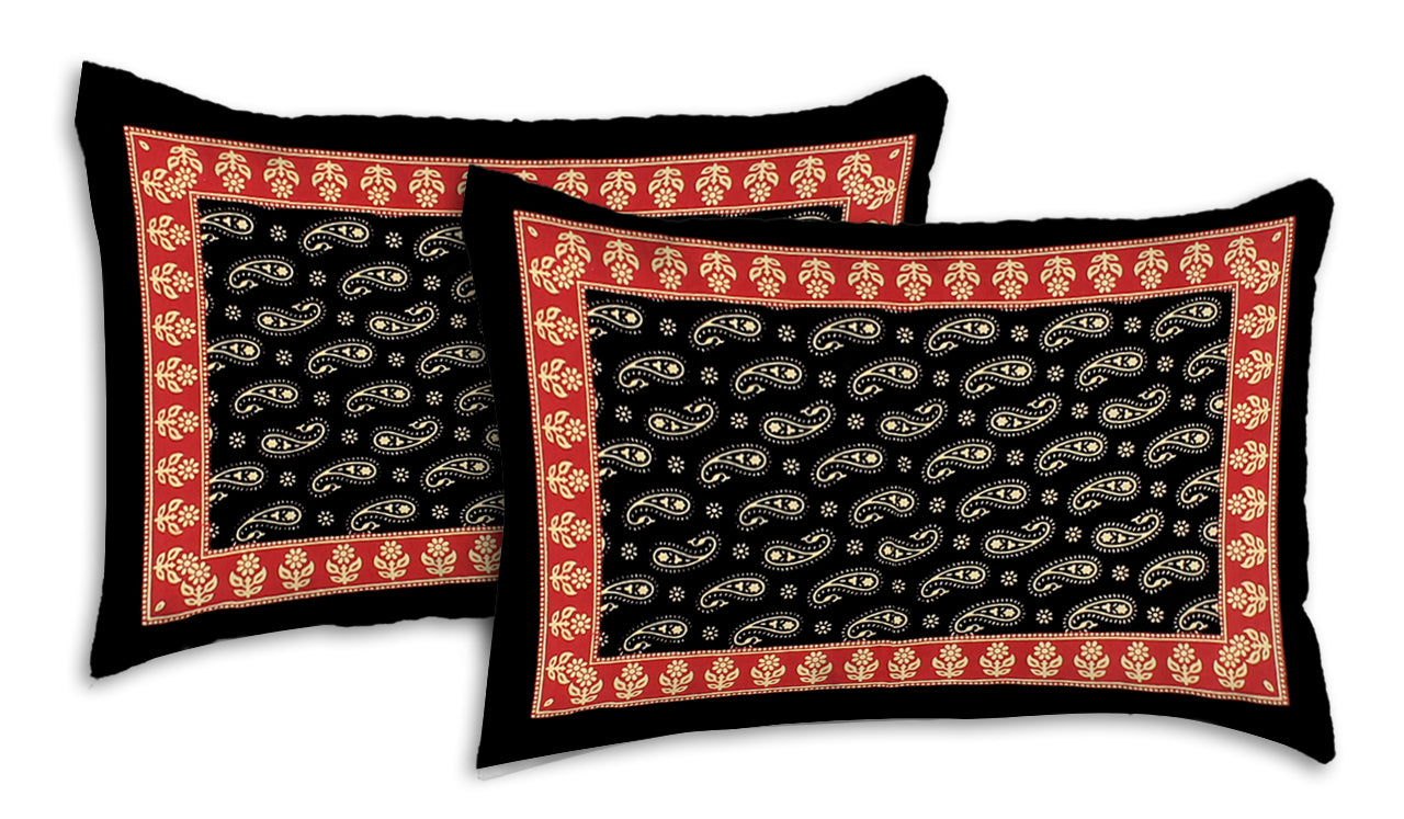 Small Paisley King Size 100% Cotton Bedsheets