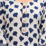 Indigo Blue Hand Block Printed Cotton Suit Set