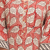 Bagru Red Hand Block Printed Cotton Suit Set