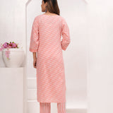 Peach Butti Jaipuri Cotton Suit Set