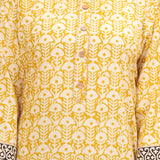 Butter Yellow Bagru Hand Block Printed Suit Set