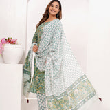 Shades of Green Hand Block Printed Suit Set