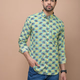 GajRaj Jaipuri Printed 100% Cotton Shirt