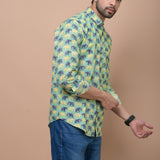 GajRaj Jaipuri Printed 100% Cotton Shirt