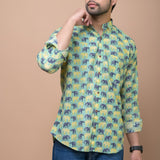 GajRaj Jaipuri Printed 100% Cotton Shirt