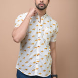 Perfect Polo Horse Printed 100% Cotton Shirt