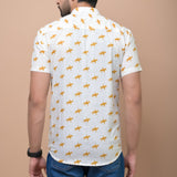 Perfect Polo Horse Printed 100% Cotton Shirt