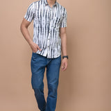 Tie and Dye Printed 100% Cotton Shirt