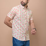 GajRaj Printed 100% Cotton Shirt