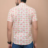 GajRaj Printed 100% Cotton Shirt