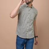 Black Butti Printed 100% Cotton Shirt