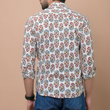 Flowral Mid Butti Printed 100% Cotton Shirt