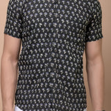 Black Butti 100% cotton Printed Half Sleeves shirt