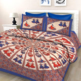 Dancing Dolls King Size 100% Cotton Bedsheets