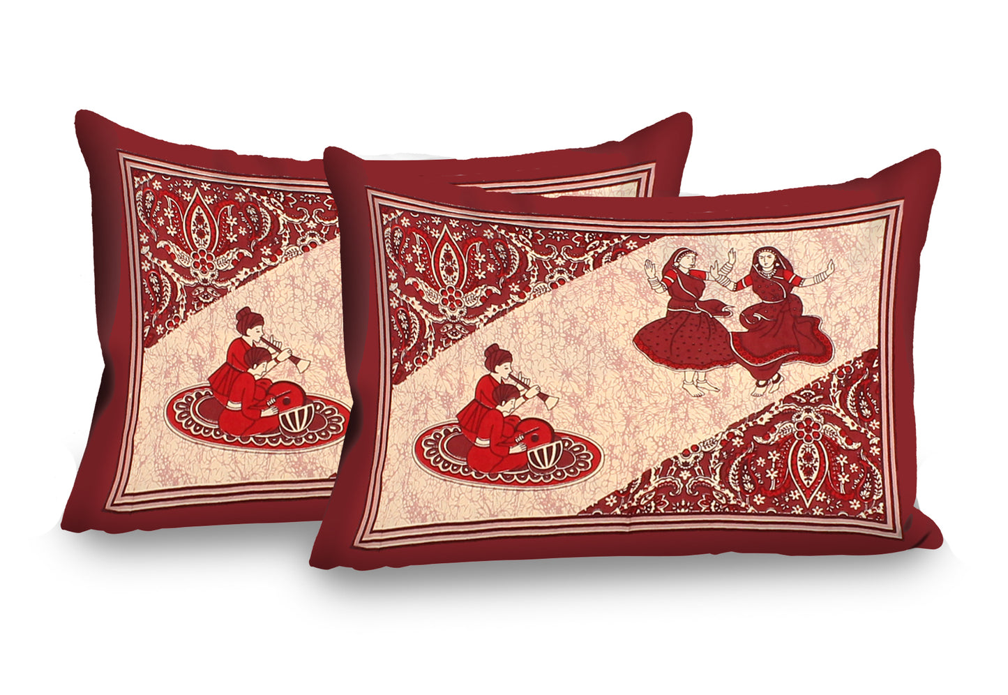 Dancing Dolls King Size 100% Cotton Bedsheets