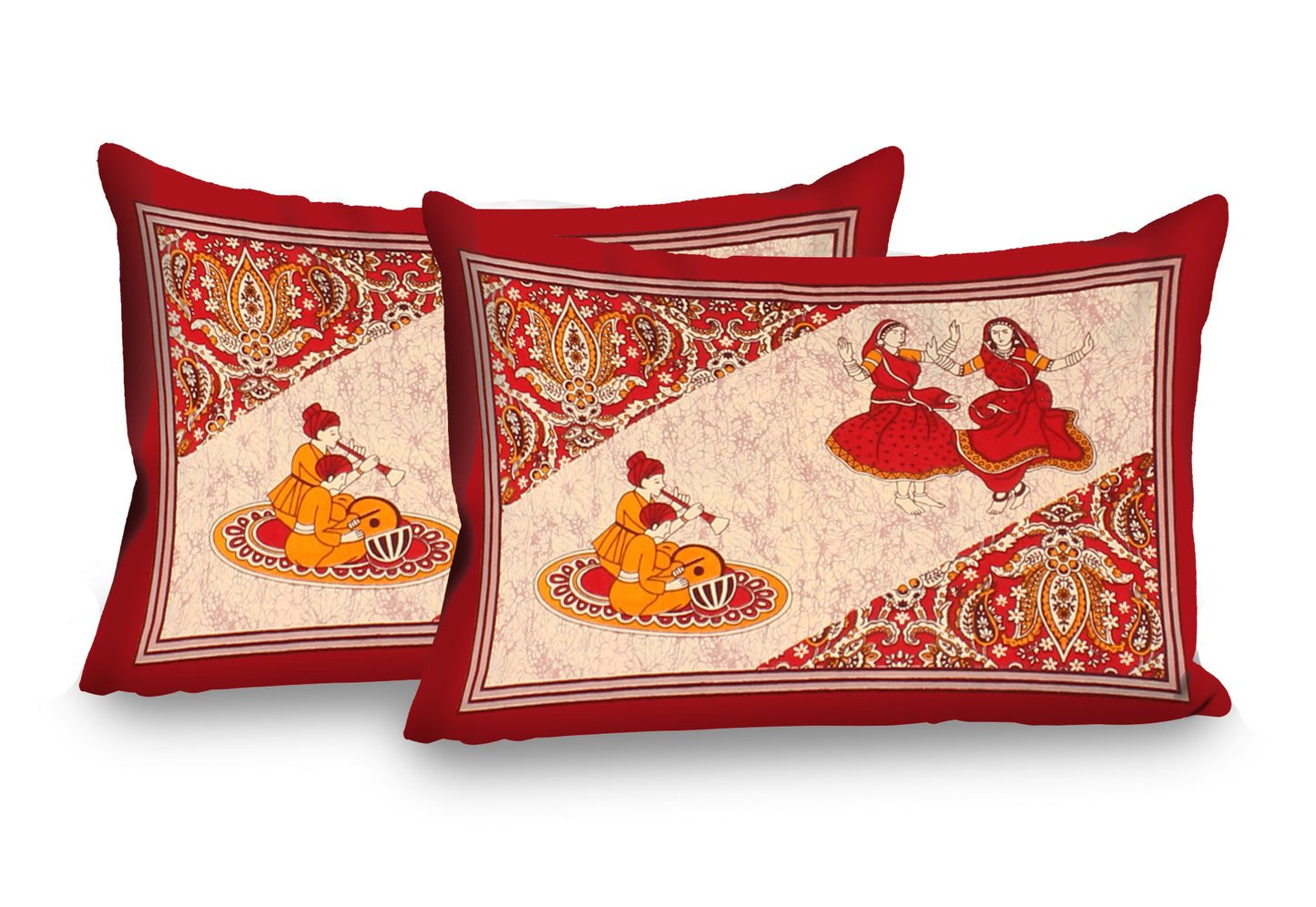 Dancing Dolls King Size 100% Cotton Bedsheets